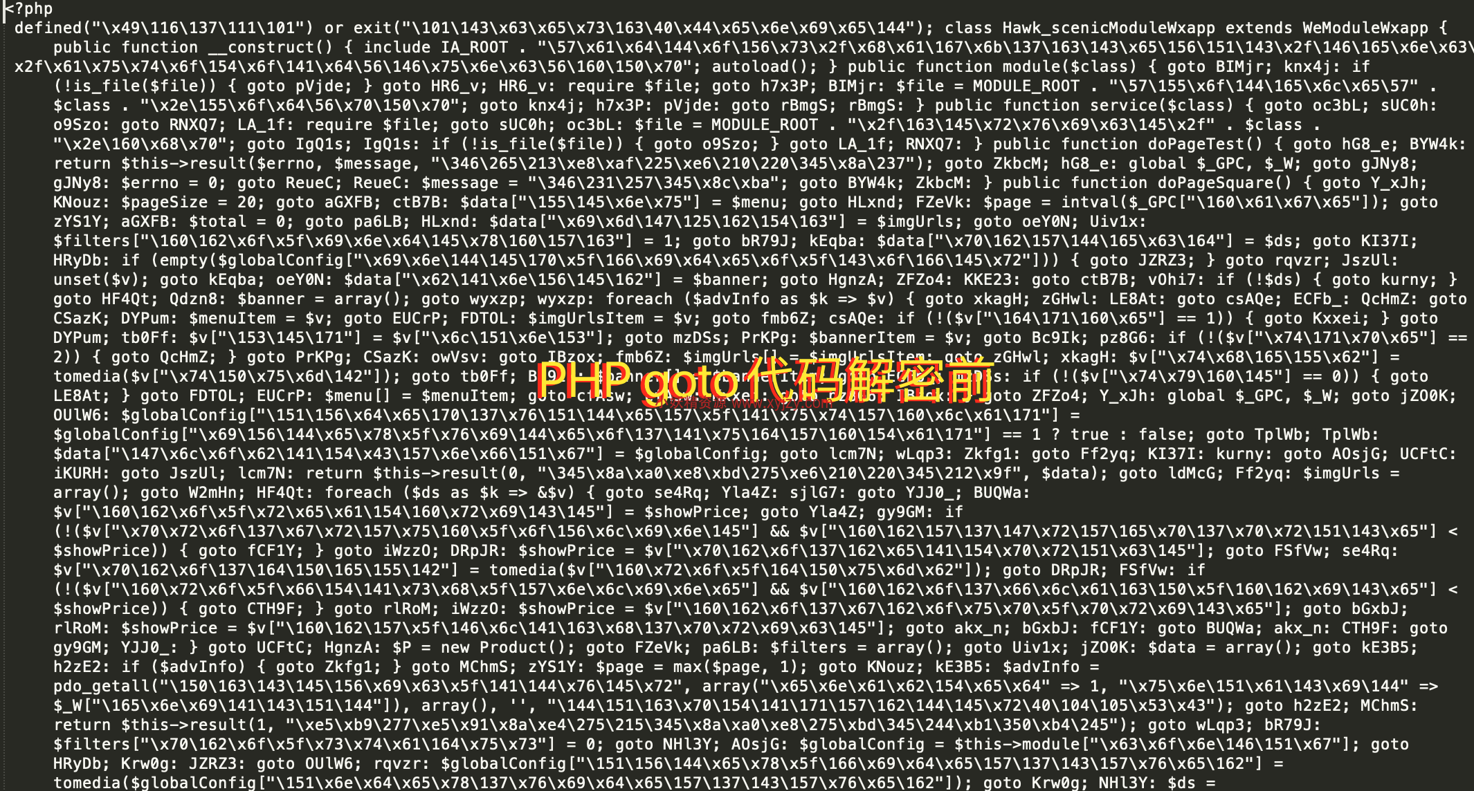 php goto解密脚本PHP源码-小妖精资源网-免费技术教程、游戏、软件、建站源码下载