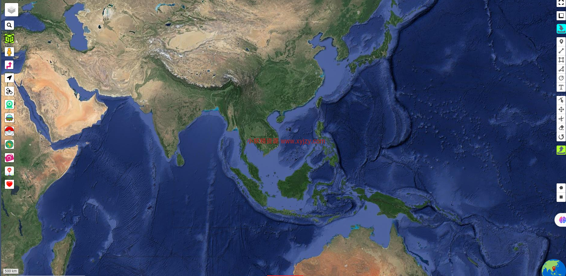 卫星地图在线｜2024谷歌中国高清地图-小妖精资源网-免费技术教程、游戏、软件、建站源码下载